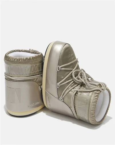 Moon Boot - Icon Low Glance Støvle - Platinum
